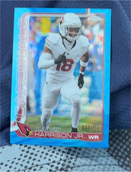 2025 Topps Chrome #1 Marvin Harrison Jr — front