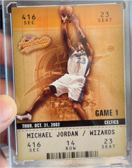 2002-03 Fleer Authentix #72 Michael Jordan — front