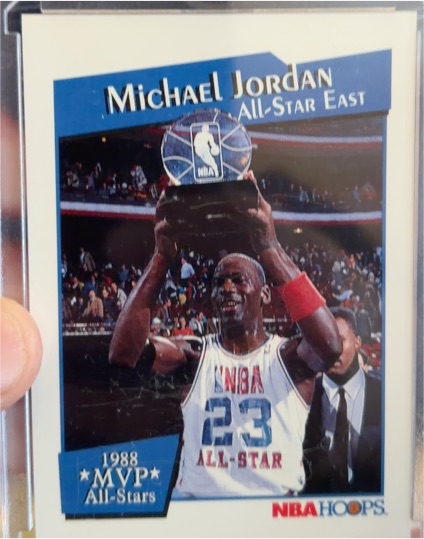 1991-92 NBA Hoops #IX Michael Jordan All-Star MVP East 1988 — front