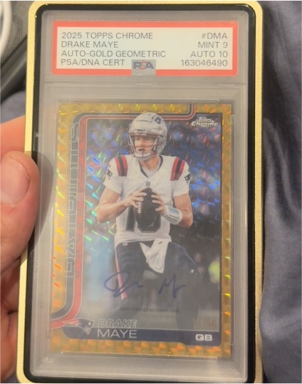 2025 Topps Chrome #DMA Drake Maye — front