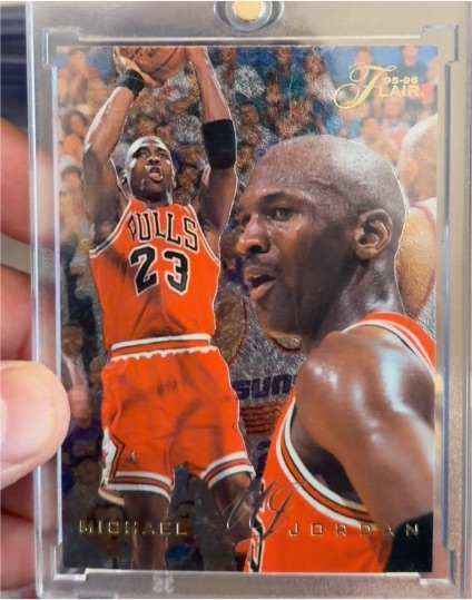 1995-96 Fleer Flair #15 Michael Jordan — front