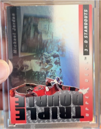 1993 Upper Deck Michael Jordan Triple Double 3D Standouts #TD2 — front
