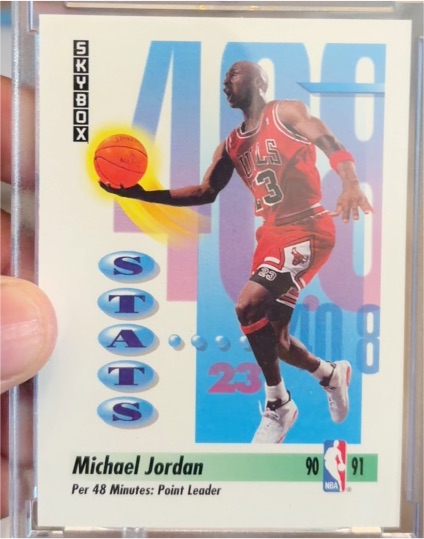 1991 SkyBox #307 Michael Jordan — front