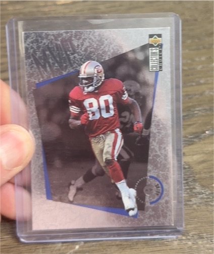 1996 Upper Deck Collector's Choice MVP #M42 Jerry Rice — front