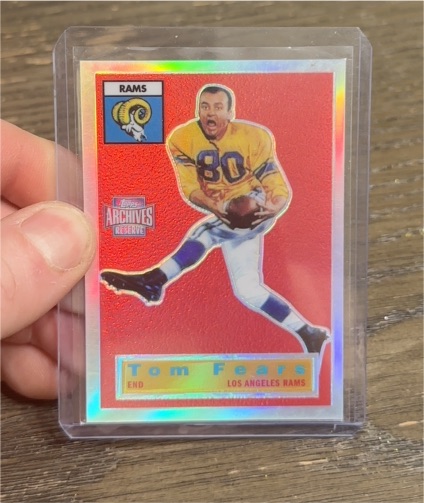 2001 Topps Archives Reserve #78 Tom Fears — front