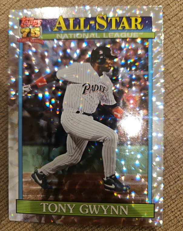 2026 Topps Series 2 #91AS-6 Tony Gwynn 1991 Topps All-Star Crackle Parallel — front
