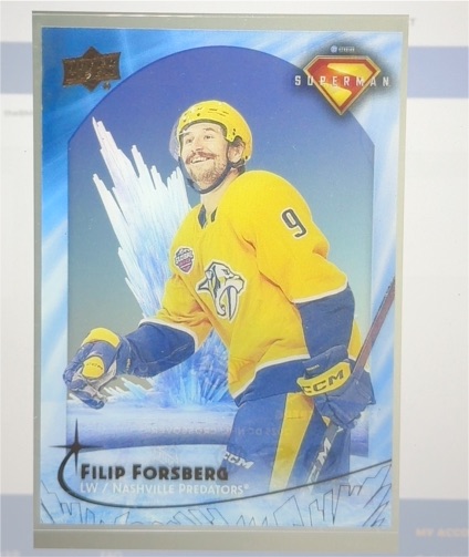2025 Upper Deck DC x NHL Crossover Fortress of Solitude #FS3 Filip Forsberg — front
