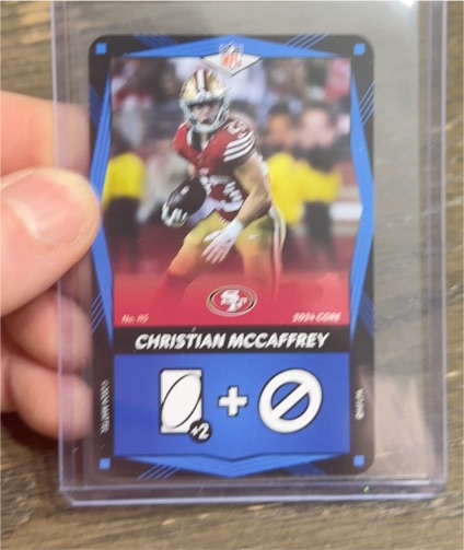 2024 Uno Elite Core Edition #115 Christian McCaffrey — front
