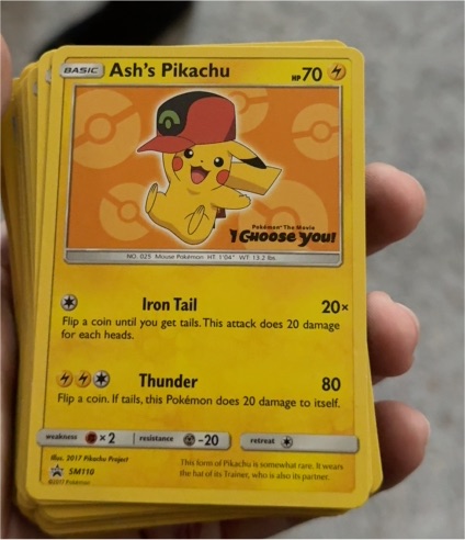 2017 The Pokemon Company Ash's Pikachu SM110 — front