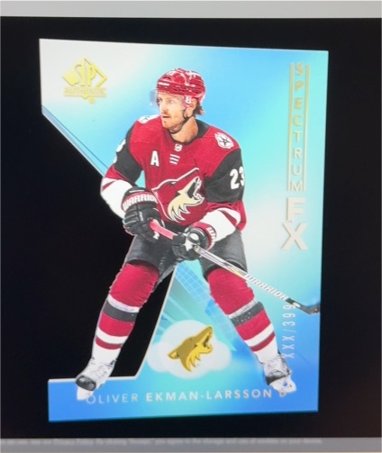 2017-18 Upper Deck SP Authentic Spectrum FX #S-12 Oliver Ekman-Larsson — front