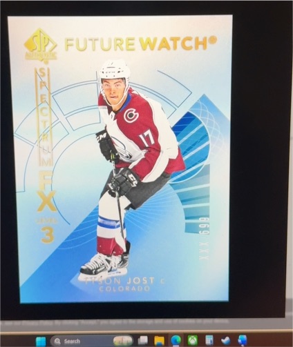 2017-18 Upper Deck SP Authentic Spectrum FX Level 3 Gold #S98 Tyson Jost — front