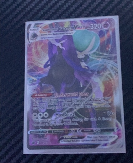 2021 The Pokémon Company Shadow Rider Calyrex VMAX #075 — front