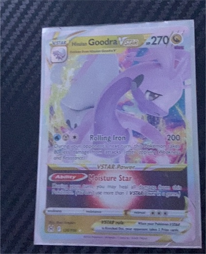 2022 Pokémon TCG Lost Origin #136 Hisuian Goodra VSTAR — front