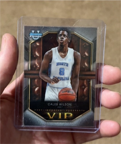 2025-26 Bowman Chrome Basketball #VIP-9 Caleb Wilson — front
