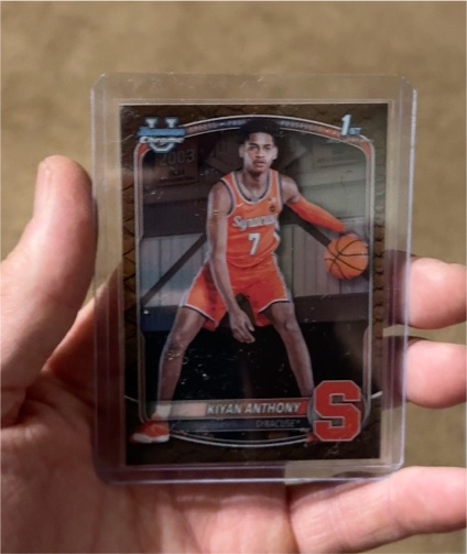 2025-26 Bowman Chrome #BCP-4 Kiyan Anthony — front