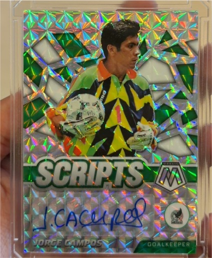 2021-22 Panini Mosaic Road to FIFA World Cup Jorge Campos Scripts Auto — front