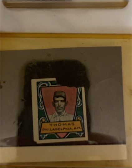 1920 W514 Baseball Strip Card #97 Ira Thomas Philadelphia Athletics — front