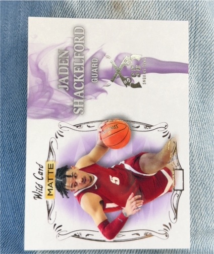 2022 Wild Card Matte #SG-8 Jaden Shackelford — front