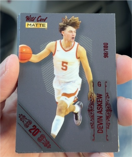 2022 Wild Card Matte #MB-20 Devin Askew — front