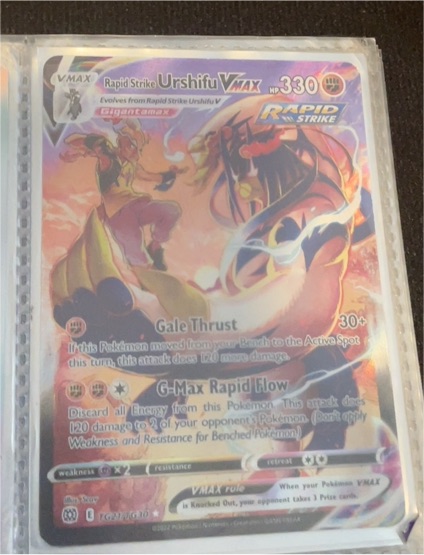 2022 The Pokémon Company Rapid Strike Urshifu VMAX #TG21/TG30 — front