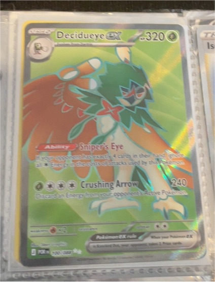 2016 Pokémon XY BREAKthrough #100 Decidueye EX — front