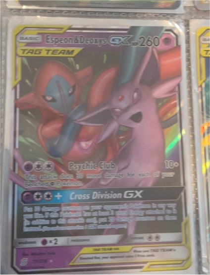 2019 Pokémon Espeon & Deoxys GX #72 Unified Minds — front