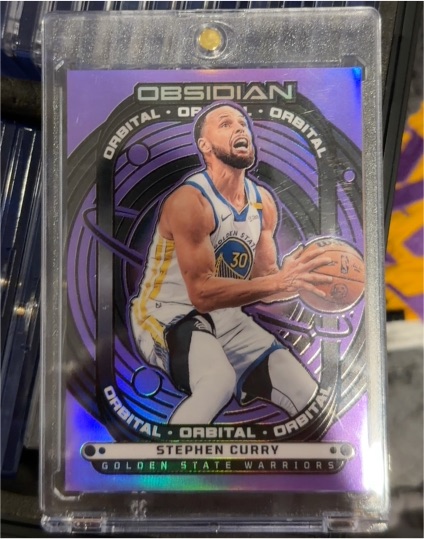 2024-25 Panini Obsidian Orbital #9 Stephen Curry — front