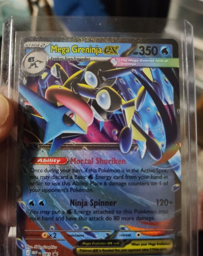 2016 Pokémon Mega Greninja EX 081 MEP Black Star Promo — front