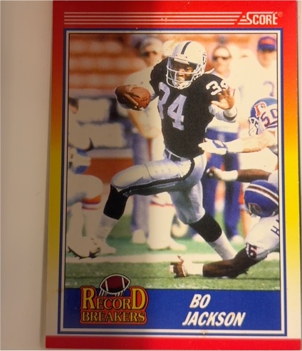 1990 Score #591 Bo Jackson Record Breakers — front