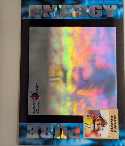 1996 Pinnacle Laser View Pure Energy #34 Brett Favre — front