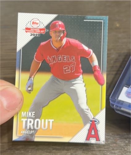 2019 Topps National Baseball Card Day #1 Mike Trout — front