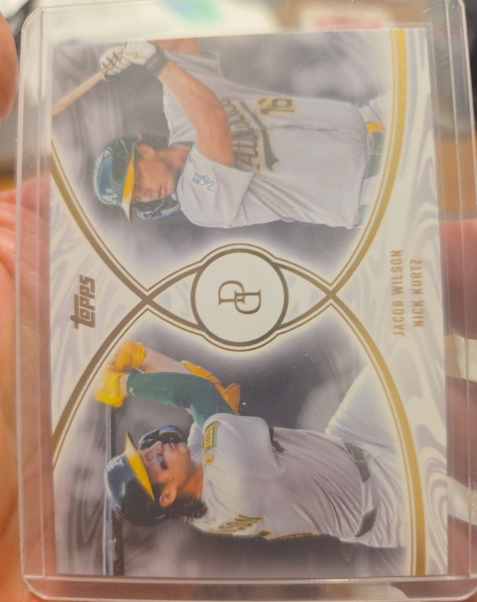 2026 Topps Dynamic Duals #12 Jacob Wilson / Nick Kurtz Athletics — front