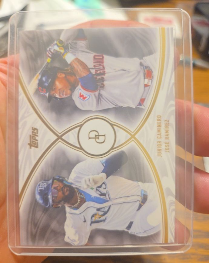 2026 Topps Dynamic Duals #10 Junior Caminero / Jose Ramirez — front