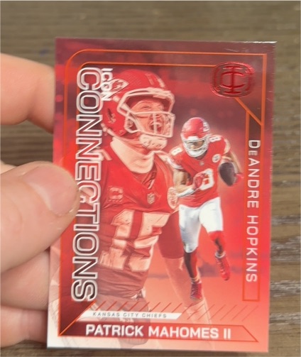 2025 Panini Icon Collection #IC-3 Patrick Mahomes II / DeAndre Hopkins — front