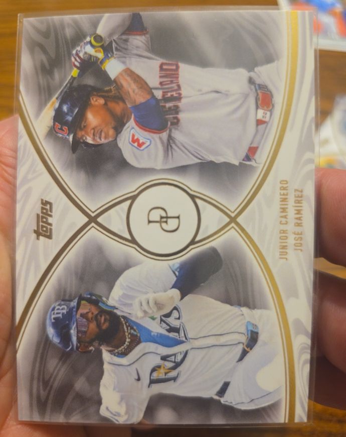 2026 Topps Dynamic Duals #10 Junior Caminero / Jose Ramirez — front