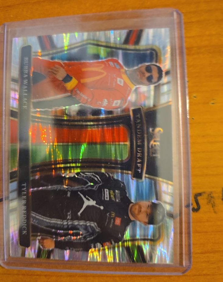 2025 Panini Select Tandem Draft #6 Bubba Wallace Tyler Reddick — front