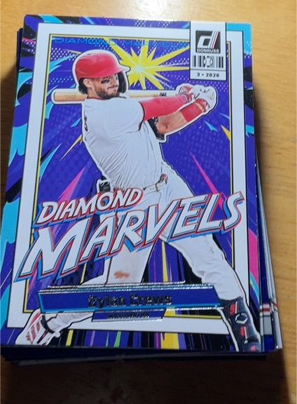 2026 Donruss #16 Dylan Crews Diamond Marvels — front