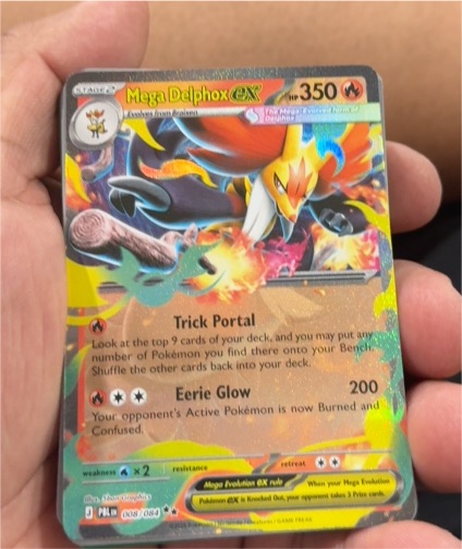 Mega Delphox GX 008/084 Pokemon Pitch Black — front