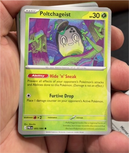 2026 Pokémon #005 Poltchageist — front