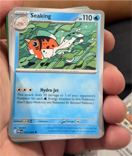 2026 Pokemon PBL #014 Seaking — front