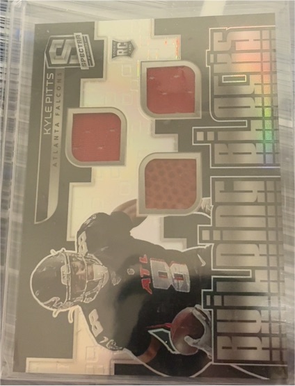 2021 Panini Spectra Building Blocks #BB-KP Kyle Pitts — front