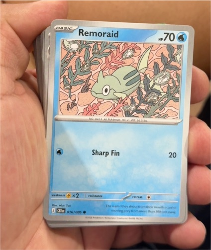 2021 Pokémon #016 Remoraid — front