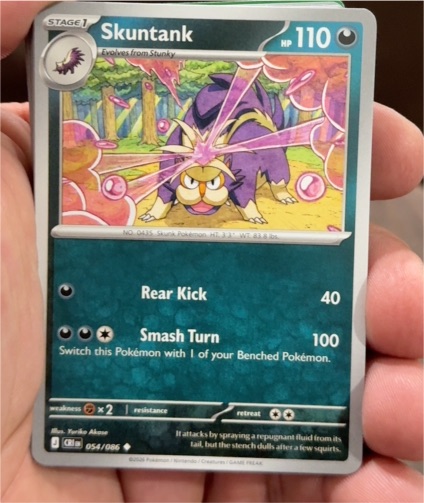 2025 Pokémon Chaos Rising #054 Skuntank — front