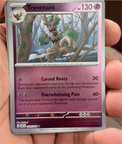 2021 Pokémon TCG Chaos Rising #039 Trevenant — front