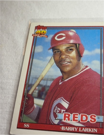 1991 Topps #730 Barry Larkin — front