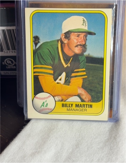 1981 Fleer #581 Billy Martin — front