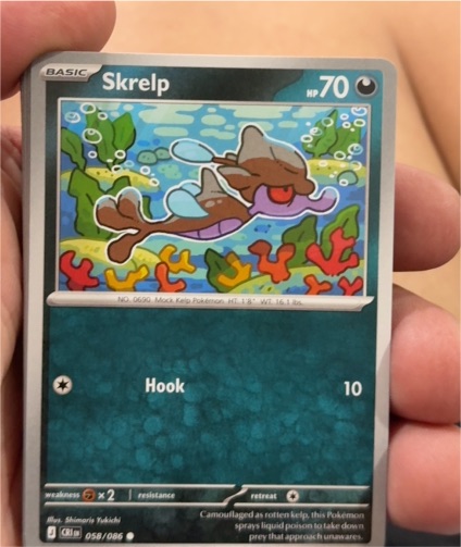 2017 Pokémon Chaos Rising #058 Skrelp — front