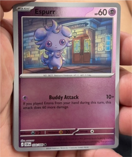 2026 Pokemon Chaos Rising #036 Espurr — front