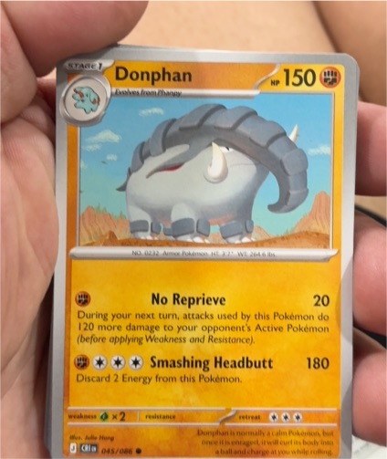 2006 Nintendo Pokemon Chaos Rising #045 Donphan — front