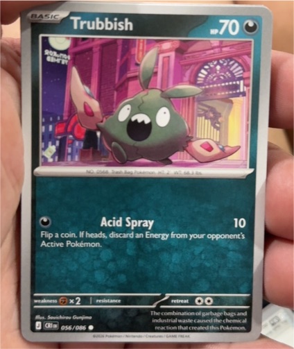 2020 The Pokémon Company Trubbish 056/086 Crimson Invasion — front